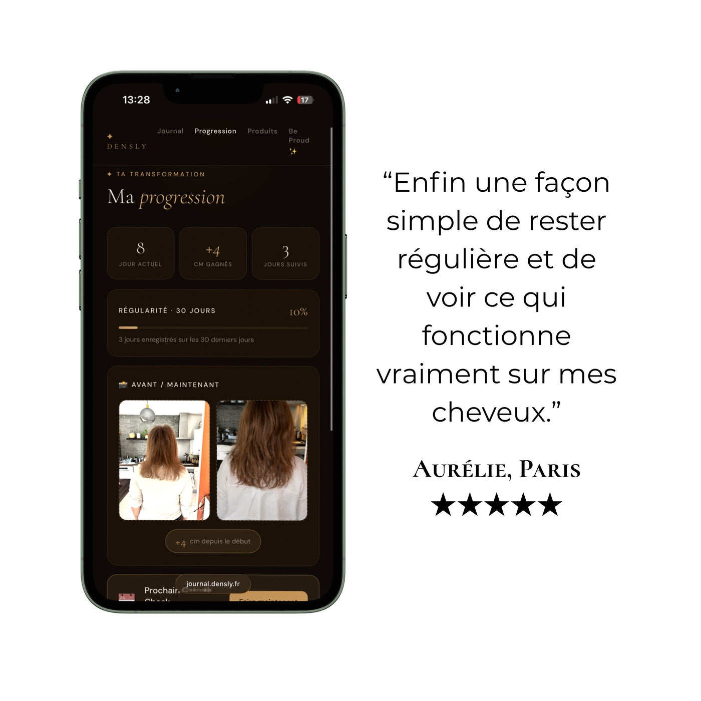 L'app de suivi. Incluse dans chaque box.