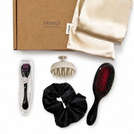 Le kit de cheveux pour la repousse et la protection des longueurs présenté avec une image de type packshot. 